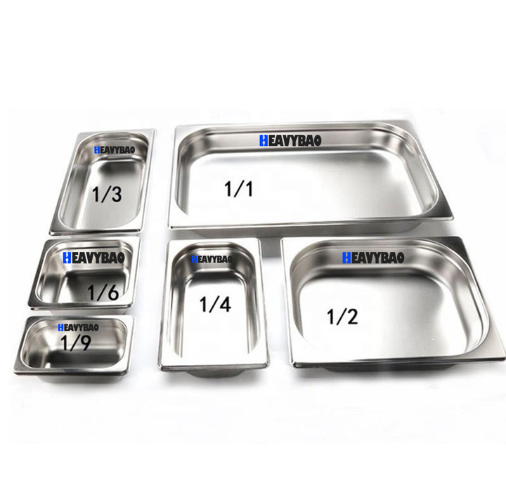 Heavybao Catering Equipment GN Pan Stainless Steel Fast Food Service Food Pan GN Tray