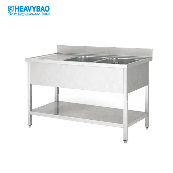 Heavybao Catering Equipment Hotel Kitchen Stainless Steel Commercial Kitchen Sink China Factory Direct