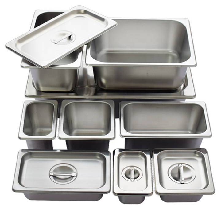 Heavybao China Supplier Stainless Steel Buffet Food Storage GN Pan Gastronorm Containers For Hotel