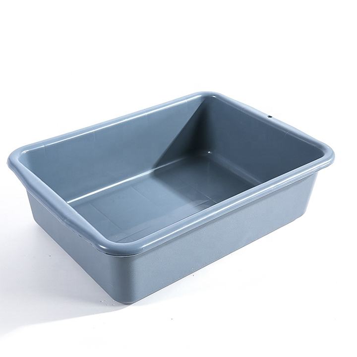 Heavybao Commercial 10-20L White Plastic PP Tray Storage Dish Tote Box For Hotel Kitchen Equipment