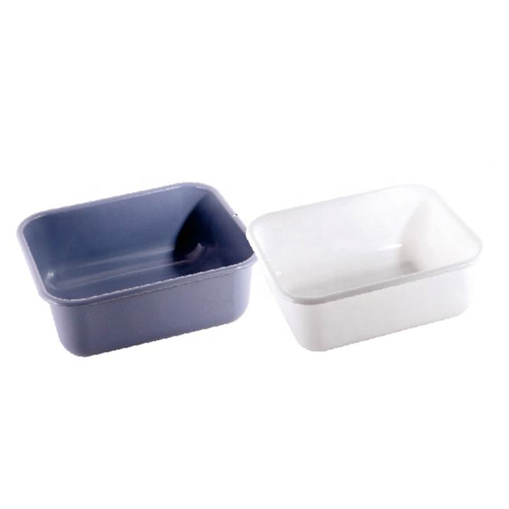 Heavybao Commercial 10-20L White Plastic PP Tray Storage Dish Tote Box For Hotel Kitchen Equipment