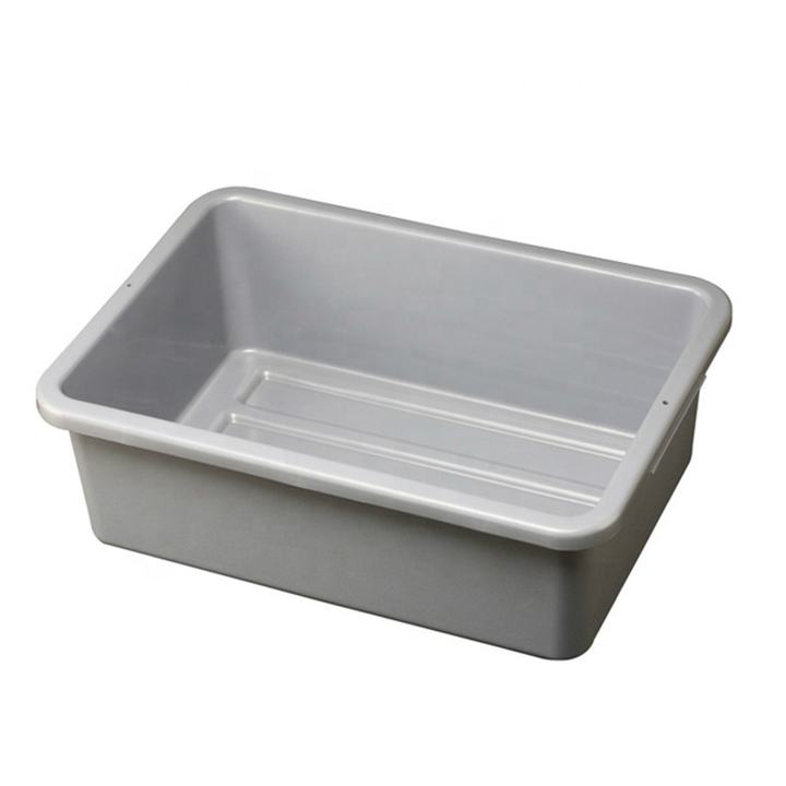 Heavybao Commercial 10-20L White Plastic PP Tray Storage Dish Tote Box For Hotel Kitchen Equipment