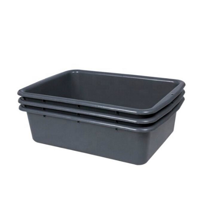 Heavybao Commercial 10-20L White Plastic PP Tray Storage Dish Tote Box For Hotel Kitchen Equipment