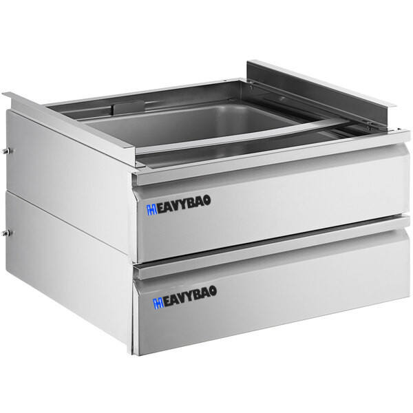 Heavybao Commercial 3 Tier Drawer Assembly With Side Panels Stainless Steel Cupboard Drawers For Restaurant