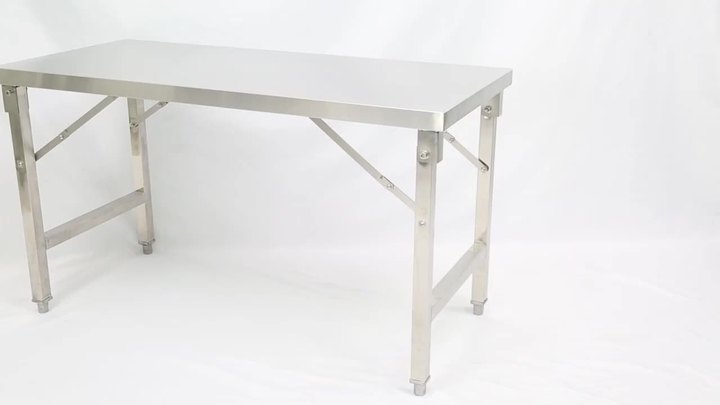 Heavybao Commercial Foldable Work Table Stainless Steel Kitchen Work Table Equipment For Home Restaurant