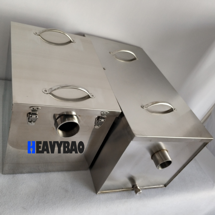 Heavybao Commercial Grease Trap Interceptor Stainless Steel Interceptor Grease Trap Tools For Kitchen