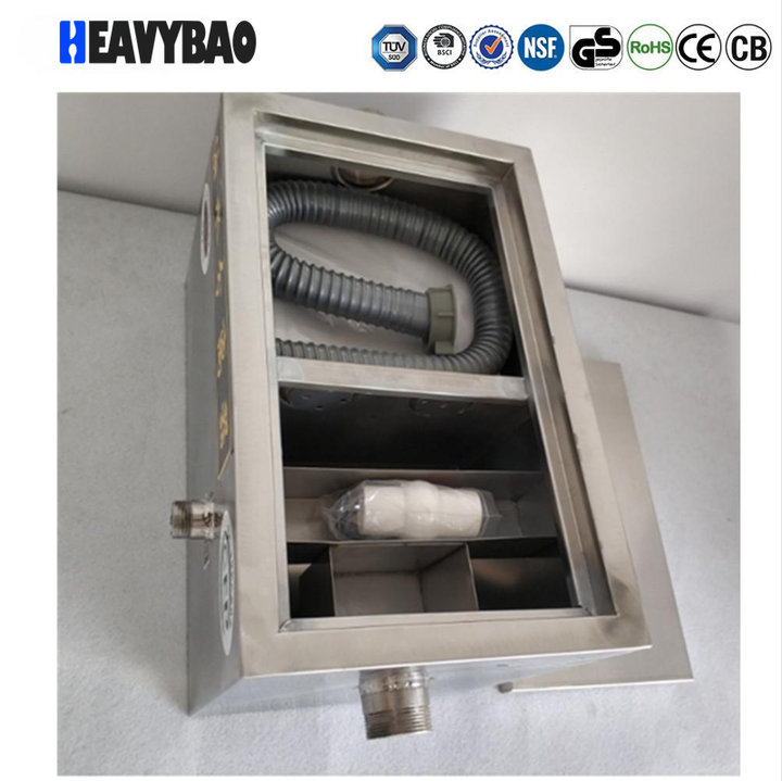 Heavybao Commercial Grease Trap Interceptor Stainless Steel Interceptor Grease Trap Tools For Kitchen