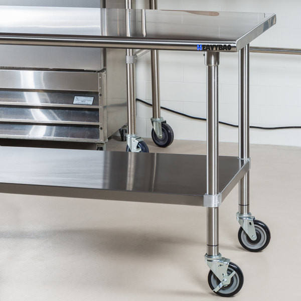 Heavybao Commercial Kitchen Equipment Stainless Steel Tables Food Prep Stainless Steel Console Table Manufacturer and Supplier Excellence