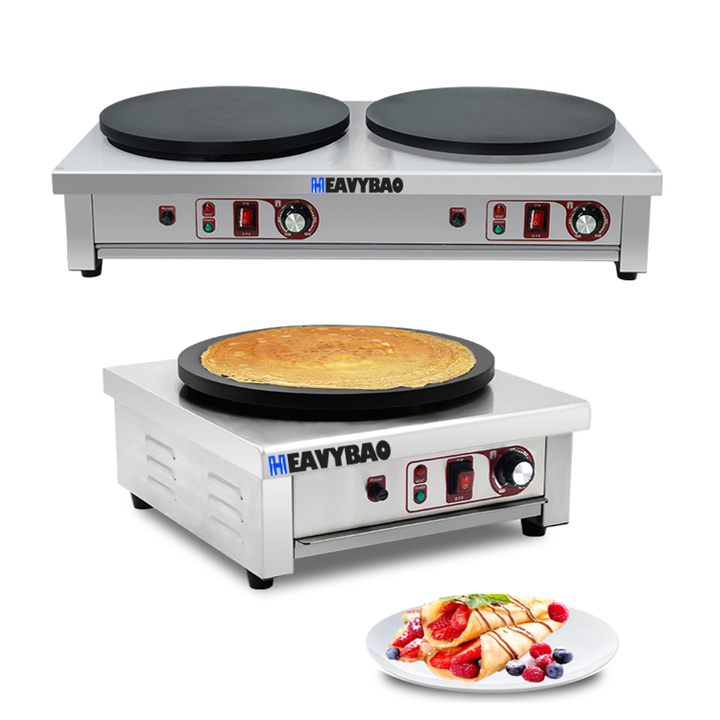 Heavybao Commercial Professional Electric Industrial Counter Top Crepe Makers Crepe Pancake Making Machine