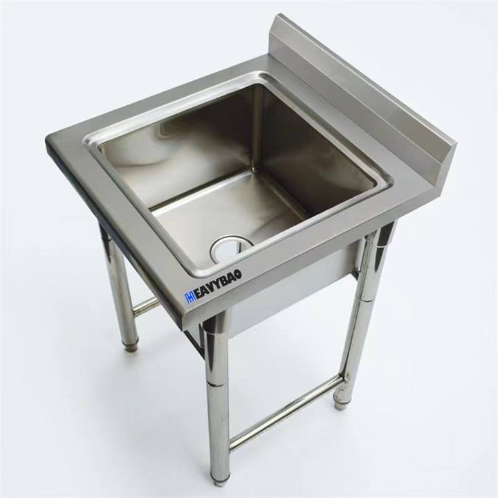 Heavybao Commercial Restaurant Equipment Heavy Duty Kitchen Work bench Sink With Drainboard Outdoor Stainless Steel Sink Table China Manufacturing Hub