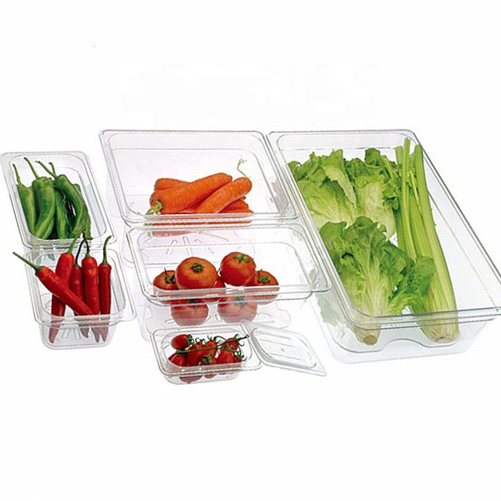 Heavybao Modern Style Full Size Transparent Food PC GN Pan Gastronorm Container Bulk Supply
