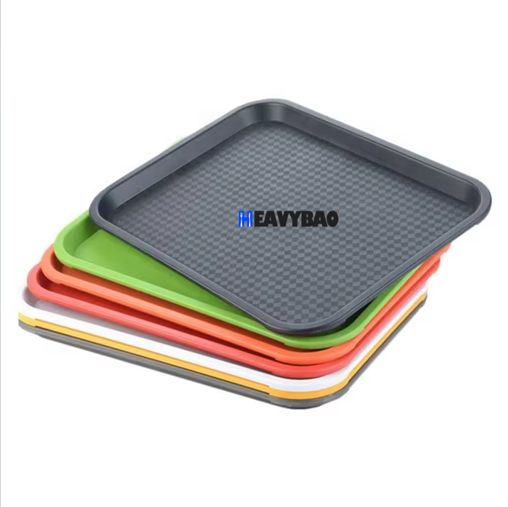 Heavybao New Style Competitive Price Non Slip Plastic Fast Food Serving Tray For Hotel Restaurant Industrial Production