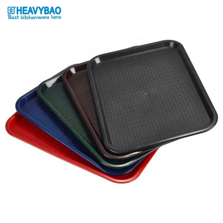 Heavybao New Style Competitive Price Non Slip Plastic Fast Food Serving Tray For Hotel Restaurant Industrial Production