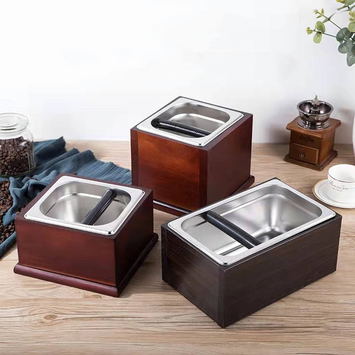 Heavybao New Style Stainless Steel Coffee Residue Slag Pot Knock Box 1/6 GN Pan Industrial Wholesale Custom Solutions