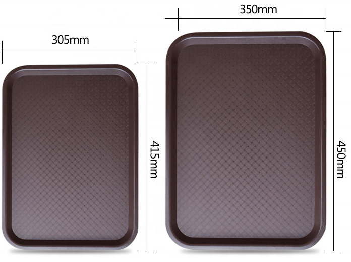 Heavybao Plastic Fast Food Serving Tray for Home Kitchen Restaurant School Lunch Grill Tray Bulk Platter Serving Wholesale Bulk Supply Distributor