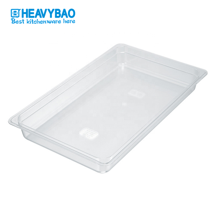 Heavybao Popular Commercial Hotel 1/1 Plastic GN Gastronorm Pan Tray For Keeping Food Fresh