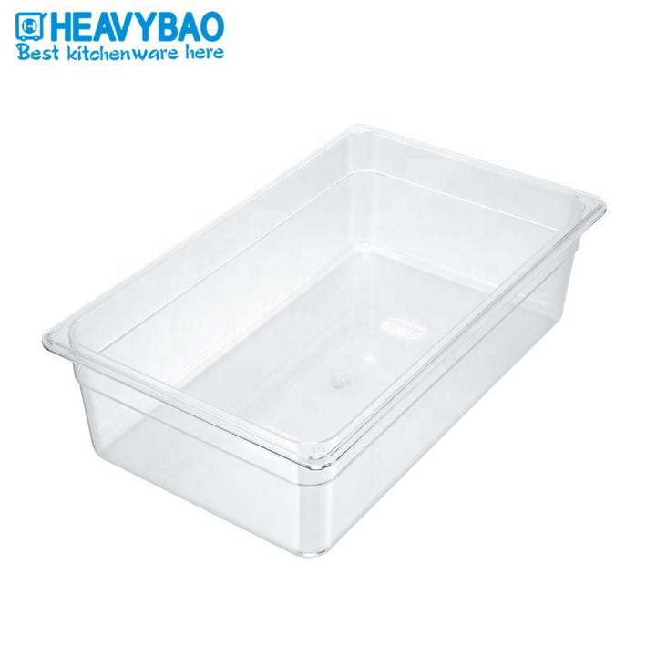 Heavybao Popular Commercial Hotel 1/1 Plastic GN Gastronorm Pan Tray For Keeping Food Fresh