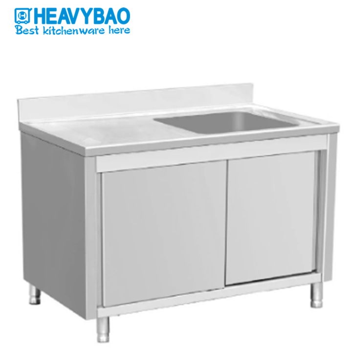 Heavybao Popular Product Restaurant Stainless Steel Apartment Size American Standard Kitchen Sink For Commerce Customized Manufacturing