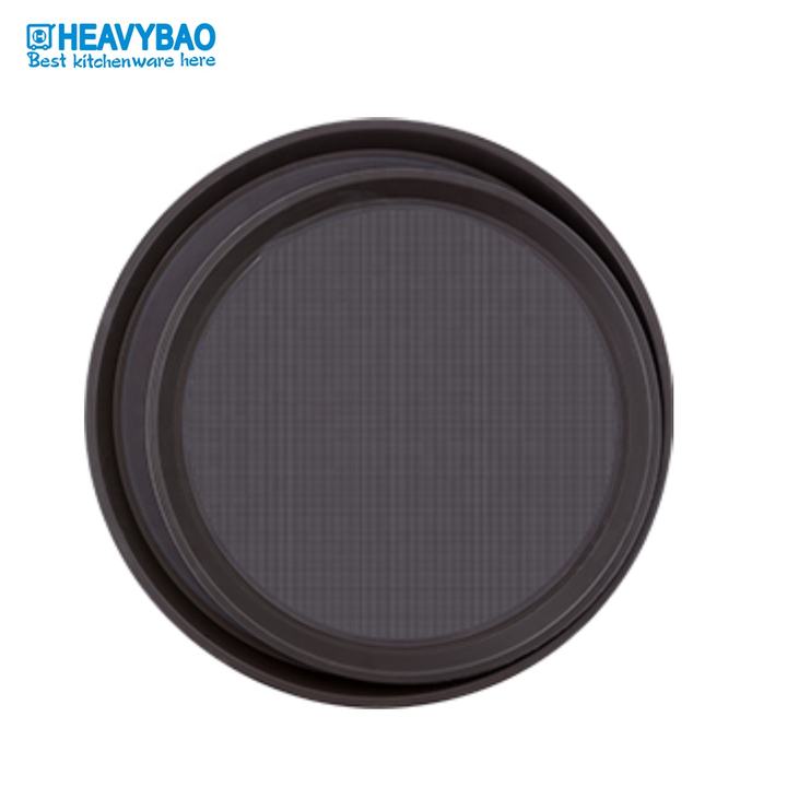 Heavybao Rectangle Plastic Non-Slip Fast Food Serving Tray Cafeteria Trays Production Wholesale Outlet