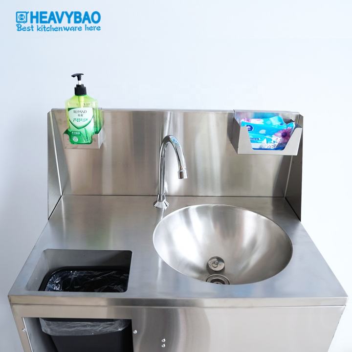 Heavybao Removable Stainless Steel Wash Basin Metal Sink With Small Bin Suitable For Multiple Occasions