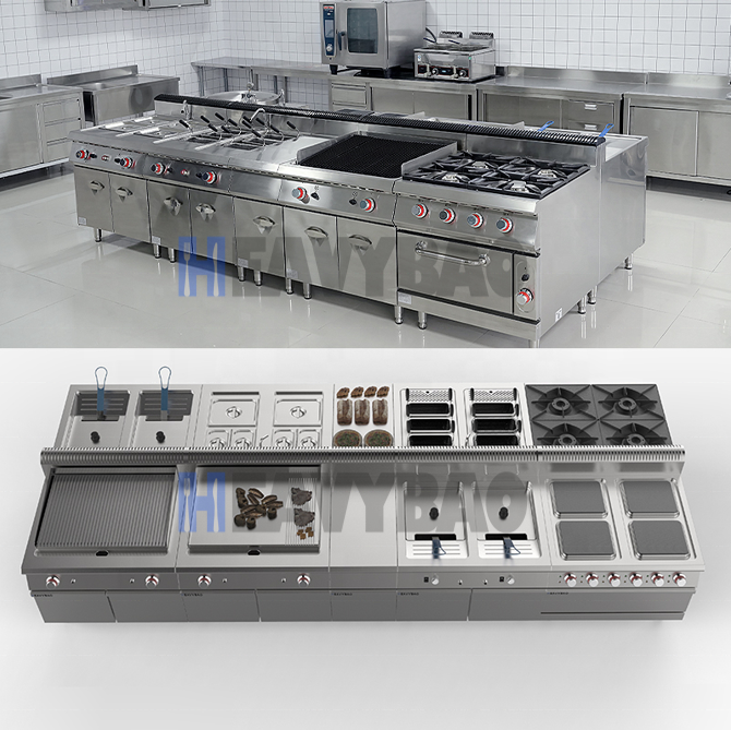 Heavybao Restaurant Fast Food Kitchen Equipment Commercial Kitchen Project Hotel Kitchen Supplies Wholesale Supplier