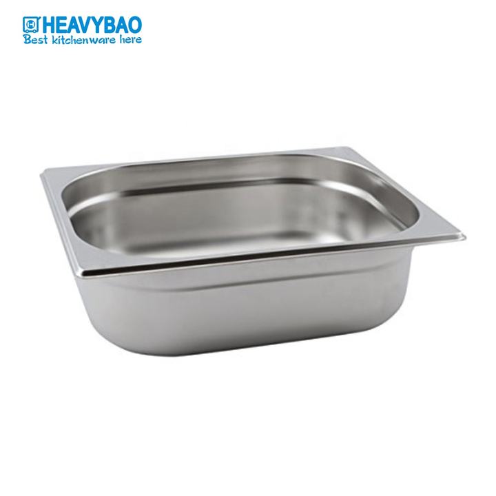 Heavybao Wholesale High Quality Stainless Steel Anti Jam GN Food Pan Container For Buffet Food Display