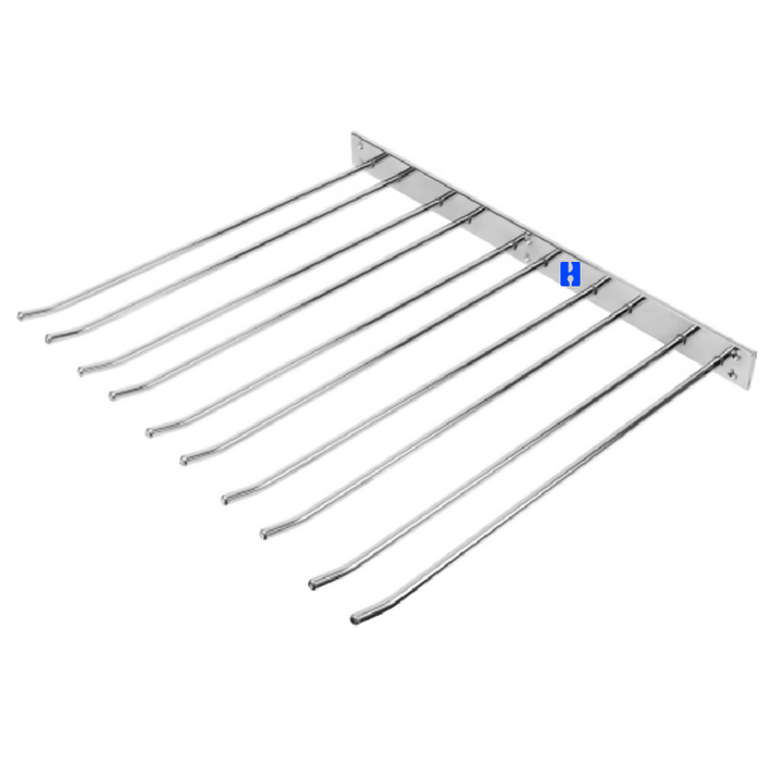 Heavybao Wine Glass Rack Under Cabinet Cupboard, Metal Stemware Holder Wine Glass Holder Wine Glass Hanger for Mini Bar Storage Direct Factory Wholesale