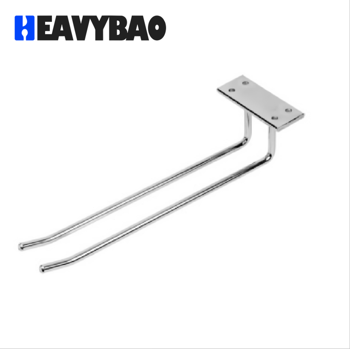 Heavybao Wine Glass Rack Under Cabinet Cupboard, Metal Stemware Holder Wine Glass Holder Wine Glass Hanger for Mini Bar Storage Direct Factory Wholesale