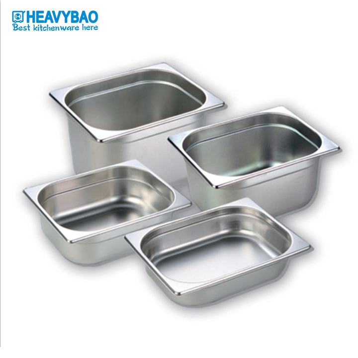 High Quality stainless steel 1/3 Gastronorm Food Containers gn pans for Restaurant Catering Canteen Made in China Factory