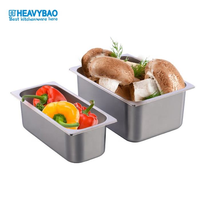 Japanese Style GN Pan Stainless Steel Food Ice Cream  gn container Large Volume Factory