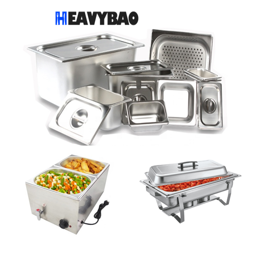 Standard Sizes Stainless Steel Gastronorm Ice Cream Buffet Food Container 1/3 GN Pan Industrial Wholesale Pricing Bulk Orders
