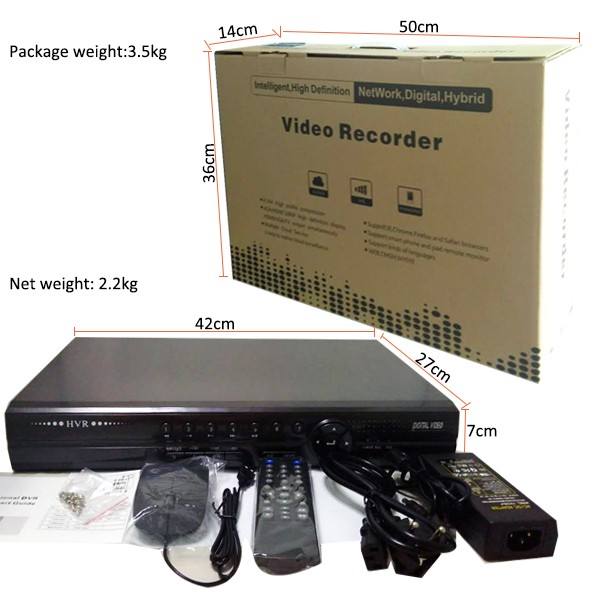 8 CH NVR Network  Video Recorder for Camera Kit