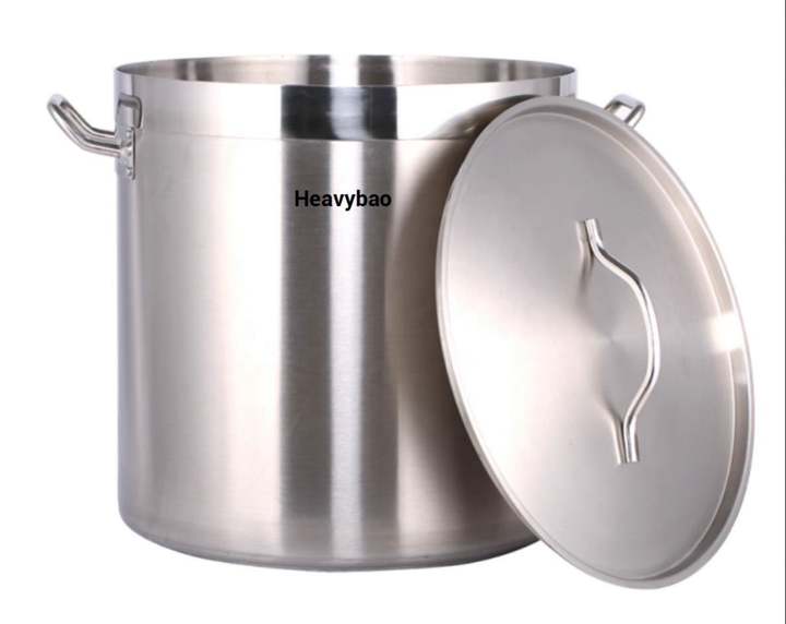 stainless steel heavy-duty large commercial induction saucepan composite frying pan cookware soup stock pot cooking pots