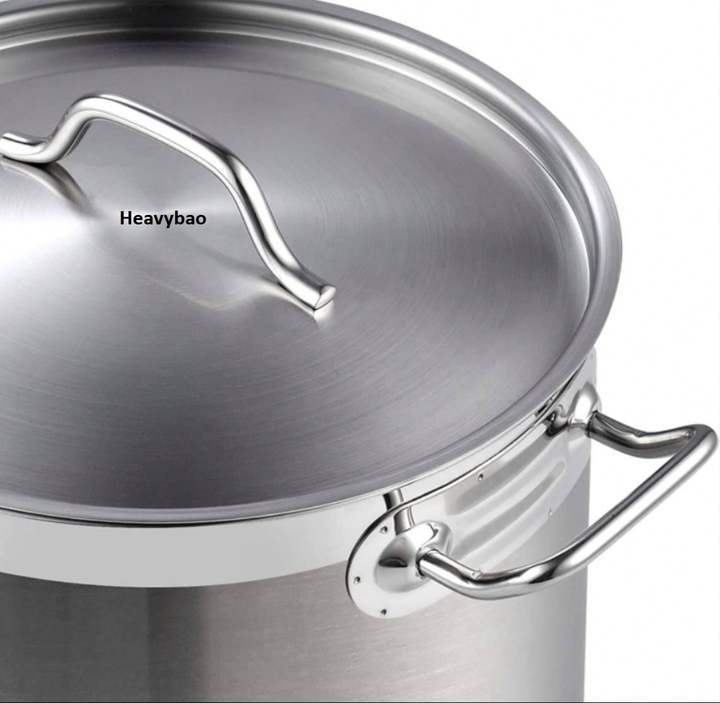 stainless steel heavy-duty large commercial induction saucepan composite frying pan cookware soup stock pot cooking pots