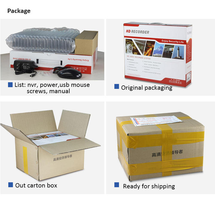 Xmeye H265 NVR 36 Channels IP Camera 8MP IP Camera 4K 36CH Network DVR Recorder China Factory Supply Services