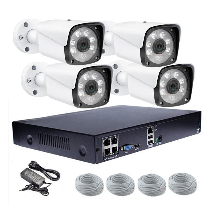 4CH POE camera NVR 1080P Security Camera Video Surveillance Kit