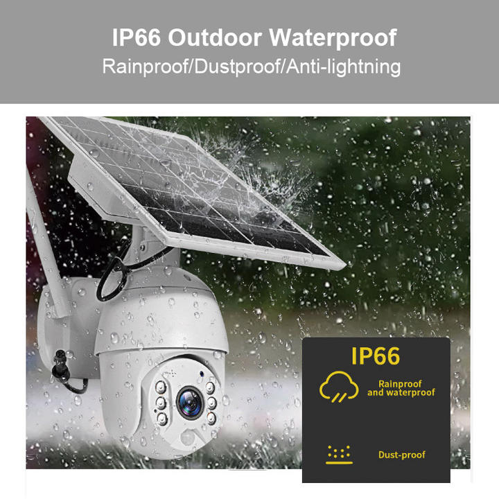4G Ubox Solar Camera Outdoor SIM Card Solar PTZ Camera 1080P Wireless Solar Security Battery Power Camera ODM Manufacturing