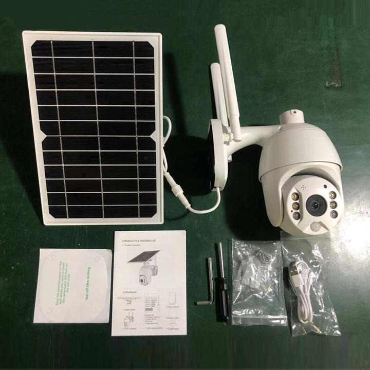 4G Ubox Solar Camera Outdoor SIM Card Solar PTZ Camera 1080P Wireless Solar Security Battery Power Camera ODM Manufacturing