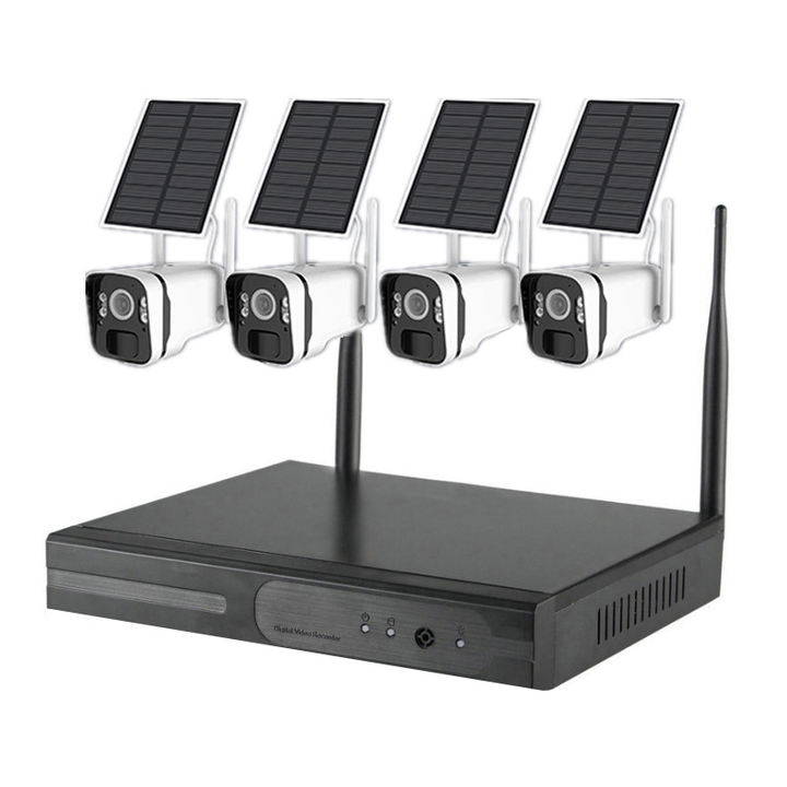 4MP 8CH 16CH WIFI NVR Kit 4 Solar Power Wireless Battery Camera Security Home 4CH CCTV System Wholesale Manufacturer Supply