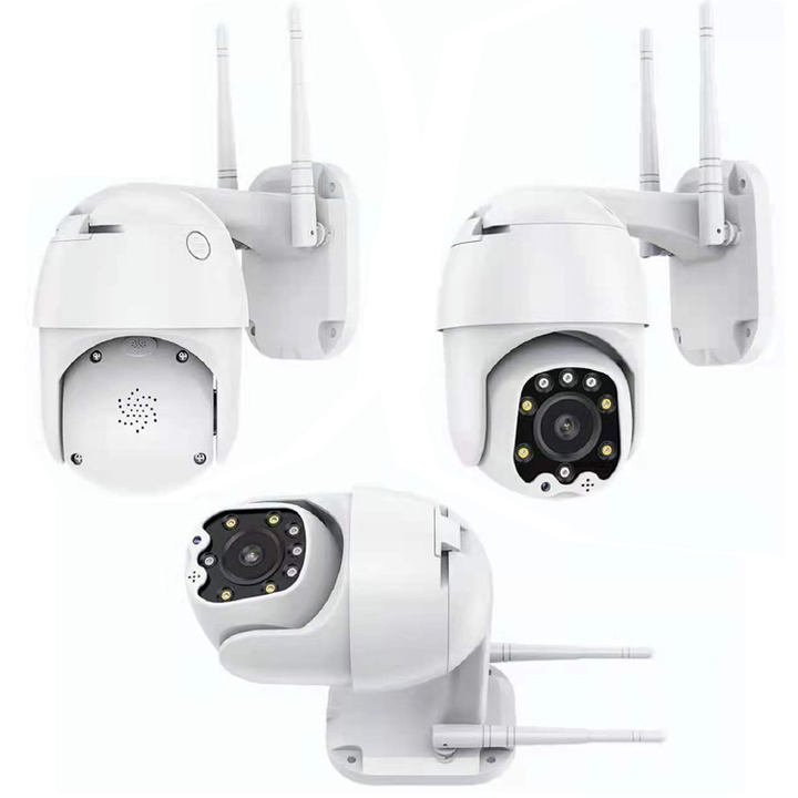 4X ZOOM PTZ 4CH Wireless CCTV Camera System 3MP WiFi NVR Kit Outdoor PTZ Dome Camera 2 Way Audio Icsee Mass Production B2B