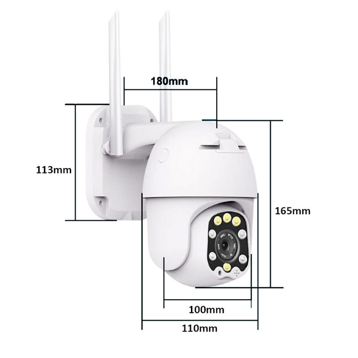 4X ZOOM PTZ 4CH Wireless CCTV Camera System 3MP WiFi NVR Kit Outdoor PTZ Dome Camera 2 Way Audio Icsee Mass Production B2B
