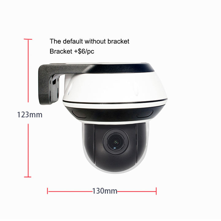 4X Zoom 5.0Megapixel Dual light Dome PTZ Security Camera POE Home Smart  HD CCTV Camera