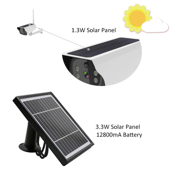 4MP Dual Solar Panel 4G Bullet Outdoor Camera PIR Low Power Security IP Cameras Sim Card CCTV Camera Bulk Supply