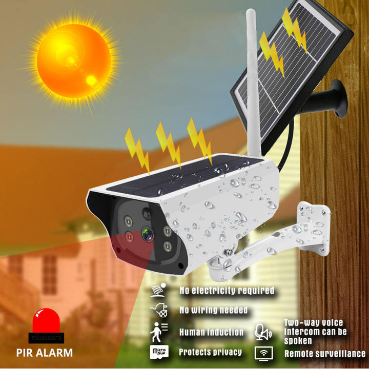 4MP Dual Solar Panel 4G Bullet Outdoor Camera PIR Low Power Security IP Cameras Sim Card CCTV Camera Bulk Supply