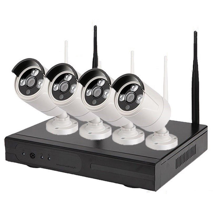 4ch wifi camera nvr kit All In One Kit Wireless long range wireless cctv camera system with competitive price