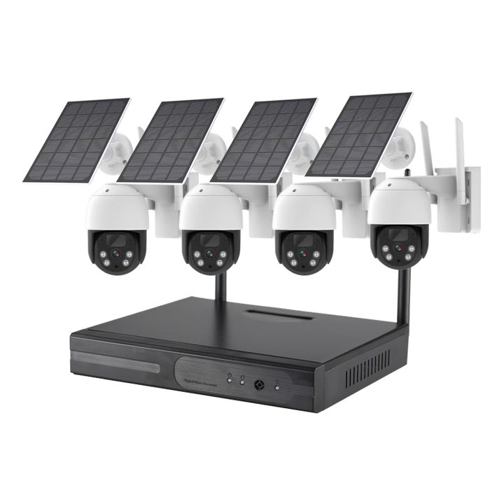 4chs 4.0Megapixel Battery Wifi IP IP-Pro Solar Light CCTV Security Camera System Home Wireless China Manufacturing Hub