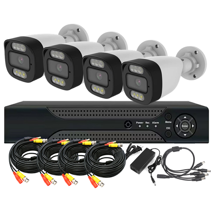 4chs 2.0Megapixel Coaxial audios Full-color Dvr CCTV Camera Security System