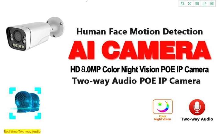 4x zoom network camera 4k cctv camera ip network color night waterproof bullet outdoor 8mp camera