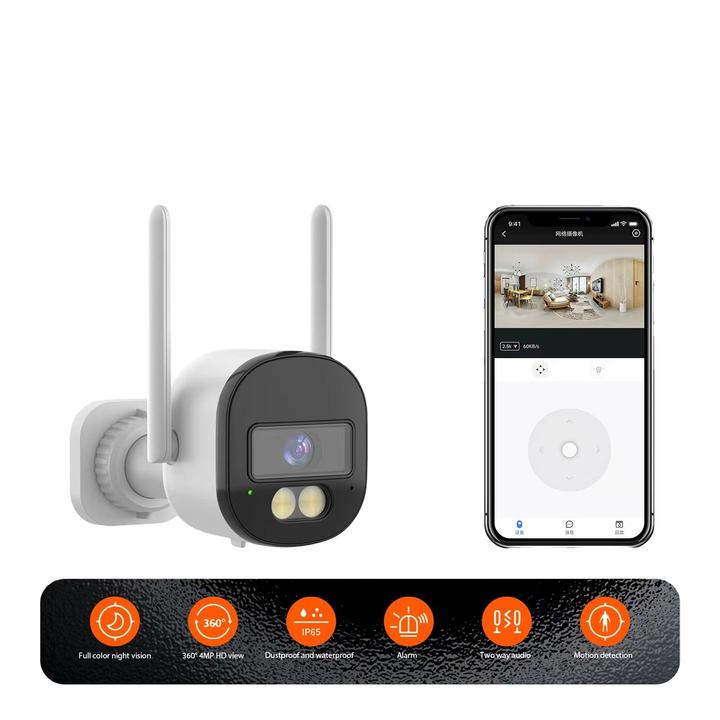 5.0Megapixels  WiFi BulletCamera TUYA  Smart  wifi ir PT IP Camera Video  System Factory Authorized Wholesale
