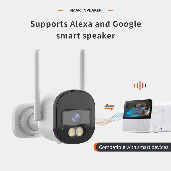 5.0Megapixels  WiFi BulletCamera TUYA  Smart  wifi ir PT IP Camera Video  System Factory Authorized Wholesale